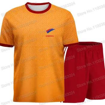Футболка сборной Армении по футболу 2023, футболки с 3D принтом, мужские шорты, Летняя уличная одежда для бега, Повседневный тренировочный костюм, одежда