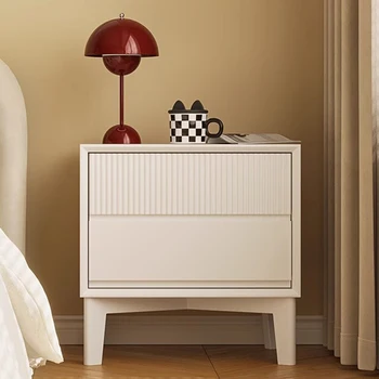 Шкаф для хранения Прикроватных тумбочек Белые минималистичные уникальные скандинавские тумбочки Современная роскошная мебель для спальни Criado Mudo LJ50BT