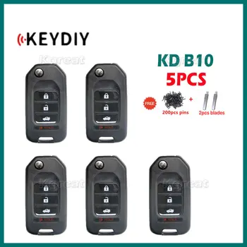 5шт Keydiy KD B10 Универсальный Дистанционный Ключ 3/4 Кнопки Серии B Автомобильный Дистанционный Ключ для Honda Style KD900 KD900 + KD-X2 URG200 Mini