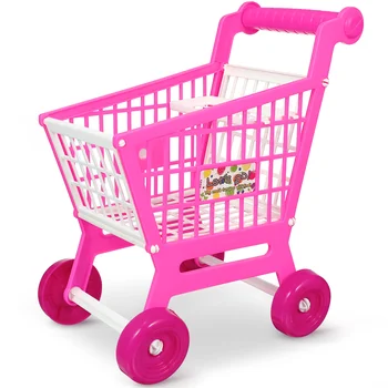 Малыш толкает имитирующую автомобиль корзину для покупок, детские тележки, пластиковые мини-продуктовые товары, Малыши Тянут игрушки, ABS Baby